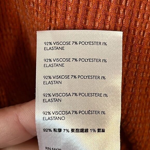 Anthropologie Burnt Orange Montauk Button Back Tank Top Small - Picture 7 of 7